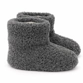 Texelse wollen sloffen hoog – Donker Grijs – Skéépe – dames en heren – 100% schapenwol – warme pantoffels – 43 / 44