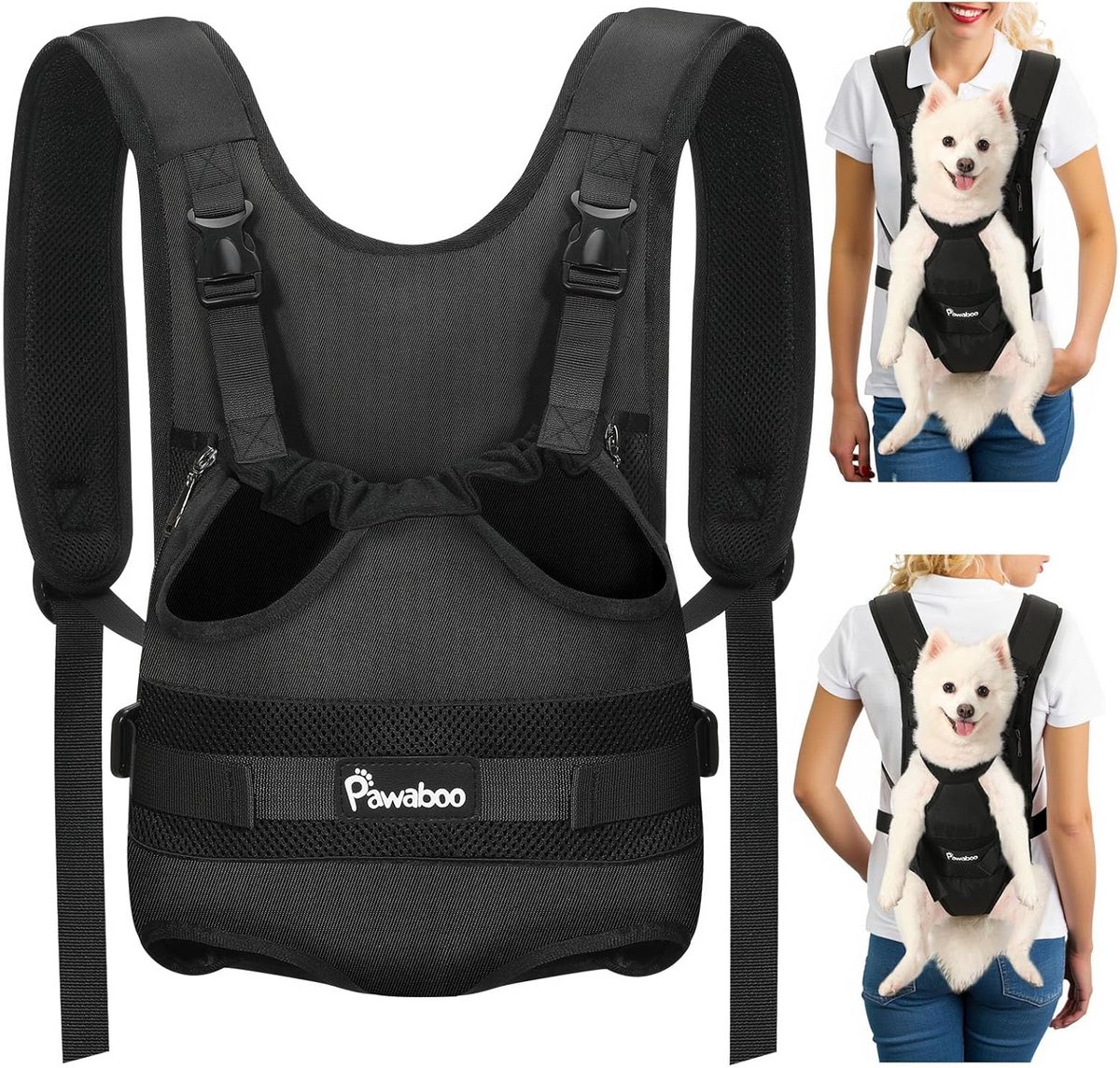 Handsfree Honden Rugzak - Draagtas voor Kleine en Middelgrote Honden - Verstelbaar en Comfortabel