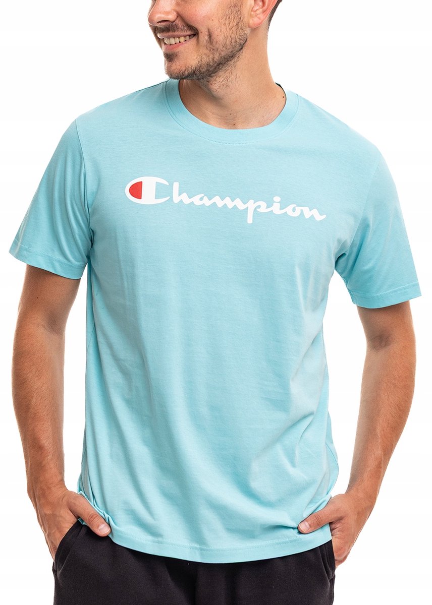 Champion Sportshirt Heren - Blauw - Katoen