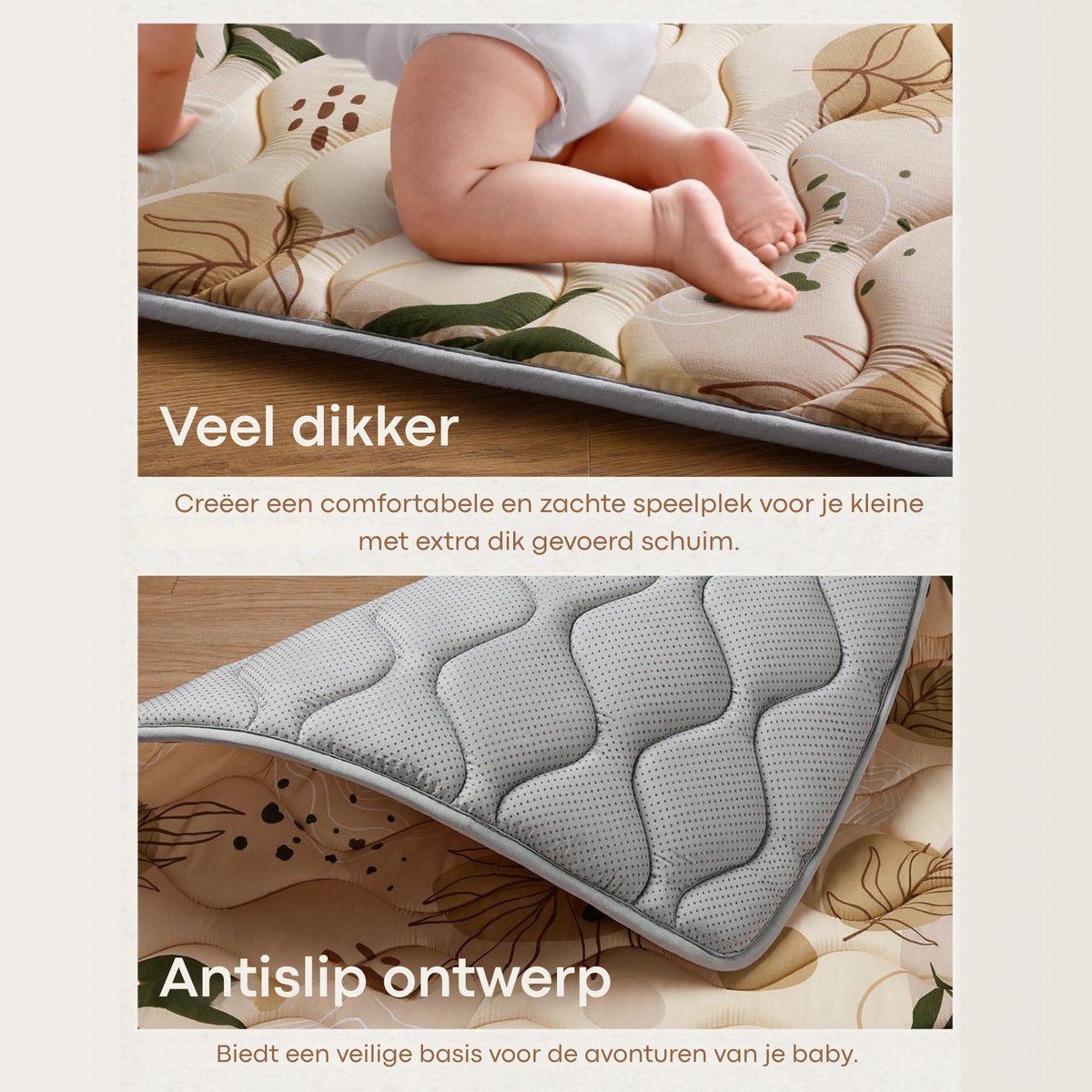 Nexar Speelmat Baby - Extra Dikke Foam Speelmat & Speelkleed thumbnail 3