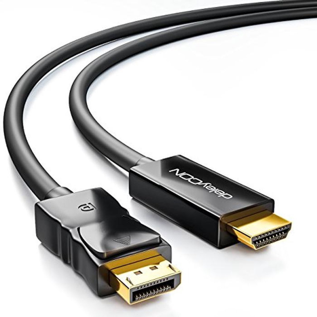 DisplayPort naar HDMI Kabel 2m - High Speed Full HD 1080p 3D Audio Overdracht