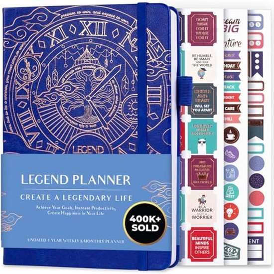 Deluxe Week- en Maand Lifeplanner voor Doelstellingen en Gelukkiger ...
