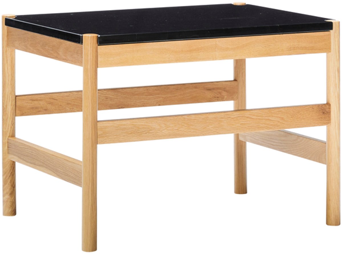 Hübsch bijzettafel Raw Black Zwart