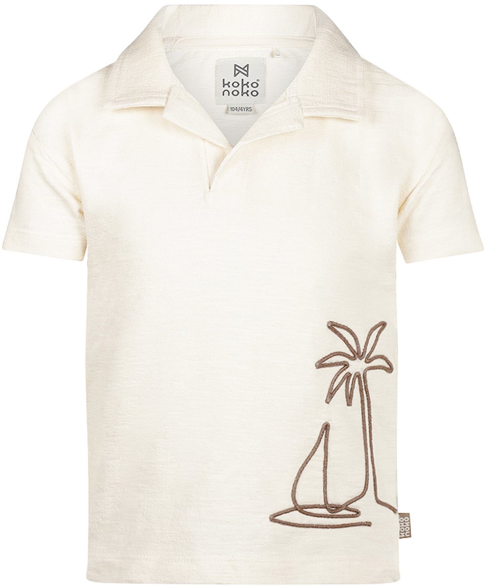 Koko Noko Jongens Poloshirt - Off white