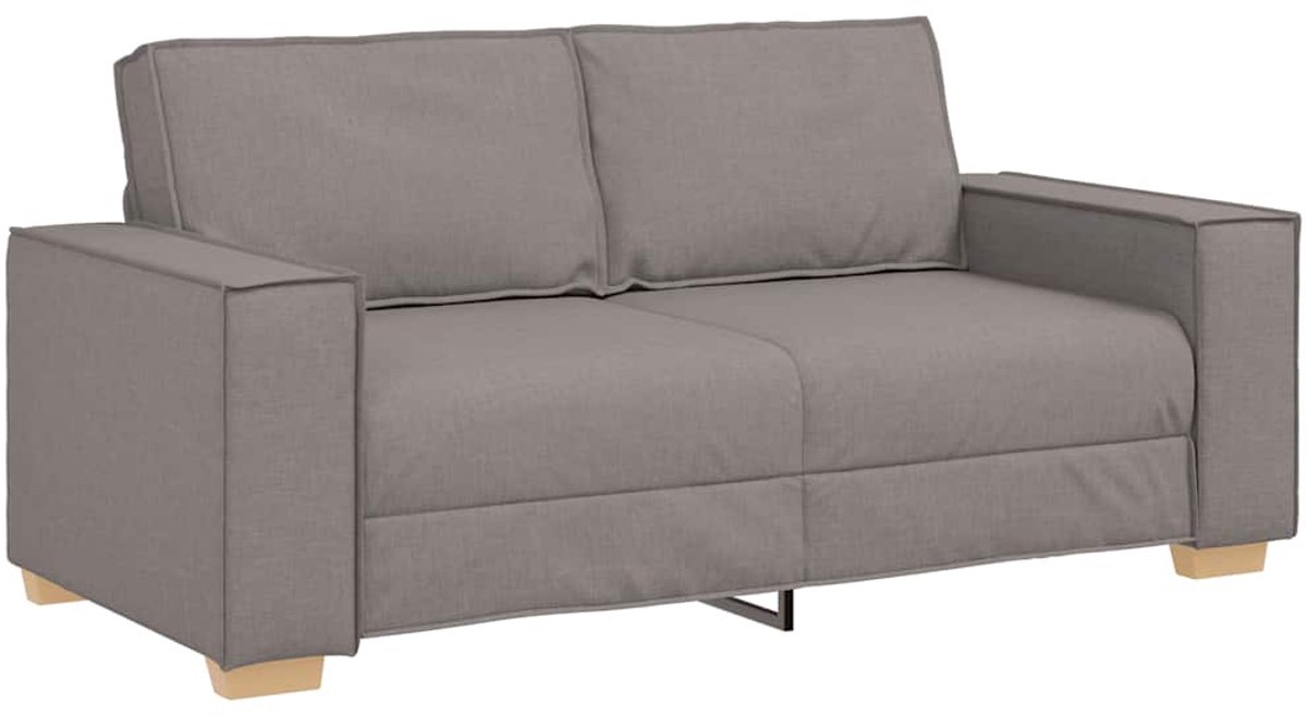 vidaXL 2-zitsbank - Taupe - 180x78x84 - cm - Stof