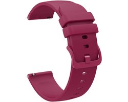 Siliconen bandje - geschikt voor Garmin Vivoactive 4 / Venu 3 / Venu 2 / Forerunner 255 / Forerunner 265 / 570 (47mm) en Polar Vantage M / M2 / V3 / Grit X (Pro) - glad - rood
