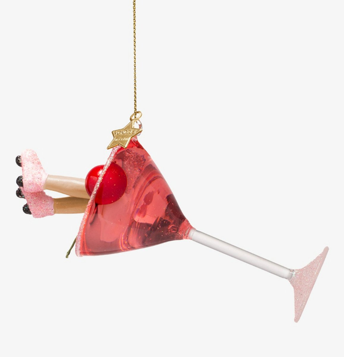 Vondels Cosmo met Cowboylaarzen kersthanger 13 cm - Roze