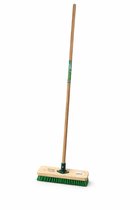 Synx Tools Brosse carrelage - Balai mousse - Balai - Mousse - Brosse désherbant - Brosse dure - Balai avec manche 150cm