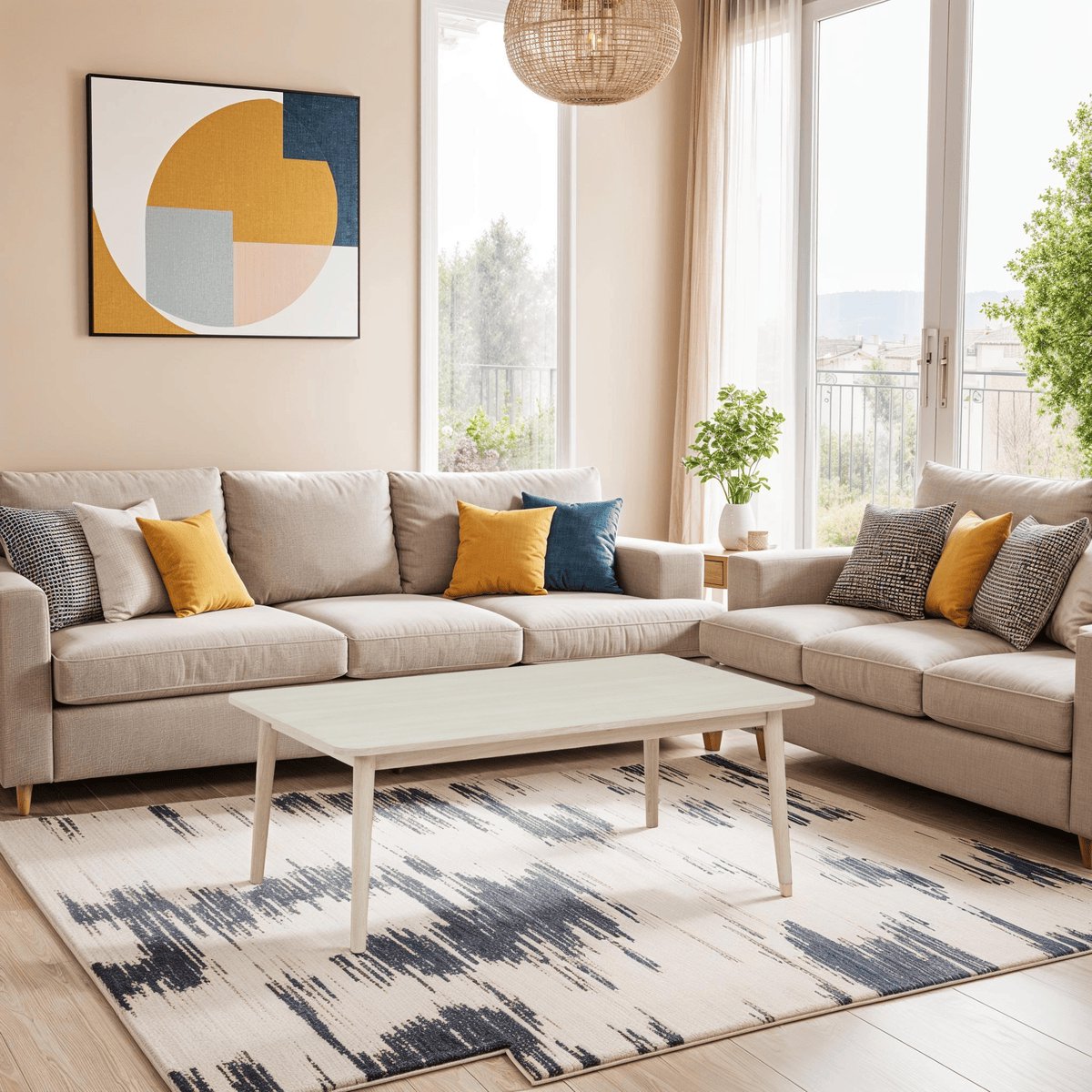 Salontafel 125x70cm - Naturel - Eiken Fineer - Salontafel Nyborg