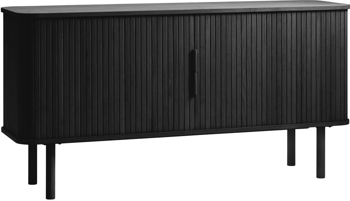 Dressoir Cavo Zwart Eiken 160cm - Giga Living