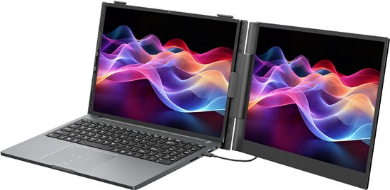 Blackview AceBook 6 Laptop 15,6 inch Full HD - 16 GB RAM - 256 GB + SCM8 15,3" Draagbare Monitor Combinatiepakket, FHD+ IPS Scherm, 100% sRGB, Dual-band WiFi, Plug & Play, (Grijs) - Blackview - Hoofdafbeelding