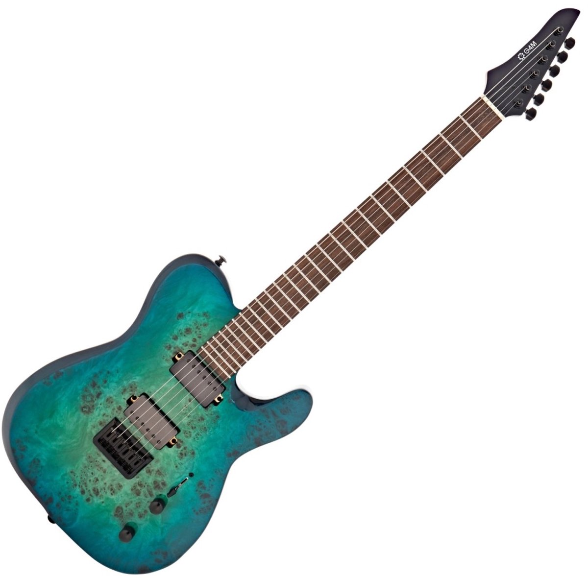 G4M 734 Pro Elektrische Gitaar, Galaxy Burl Burst