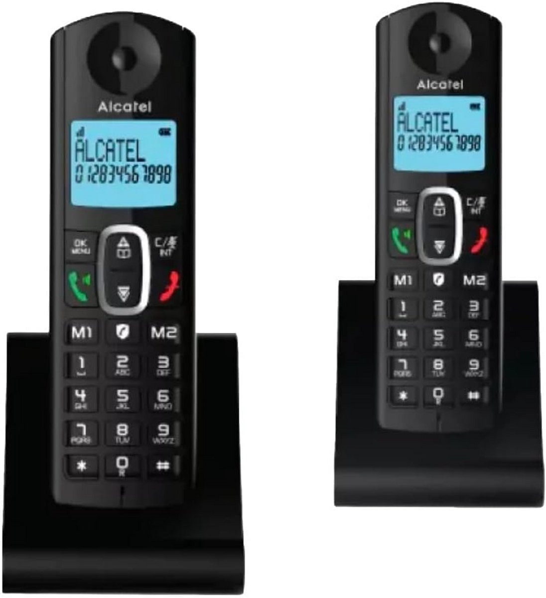 Draadloze Vaste Telefoon met Duo Hoorn en Extra Groot Display