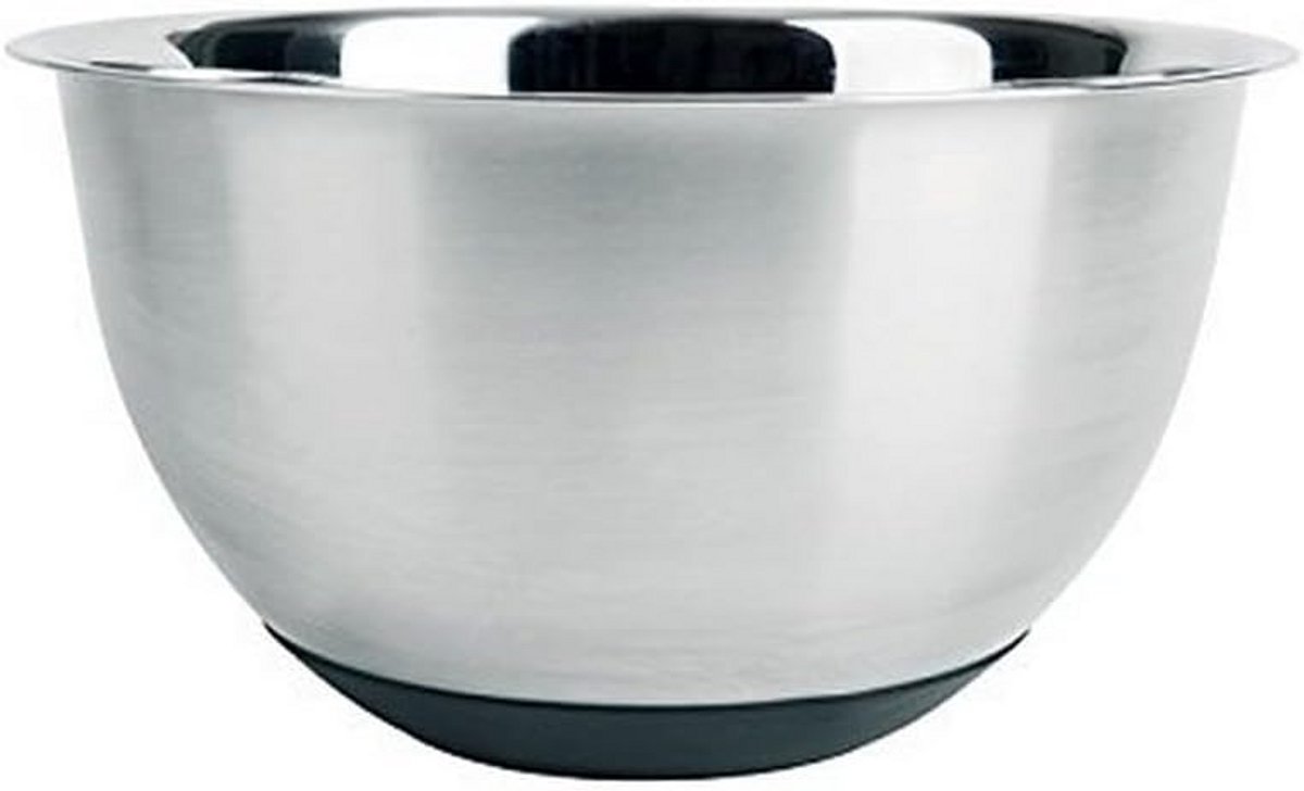 RVS Mengkom met Antislip Rubberen Onderkant - 20 cm