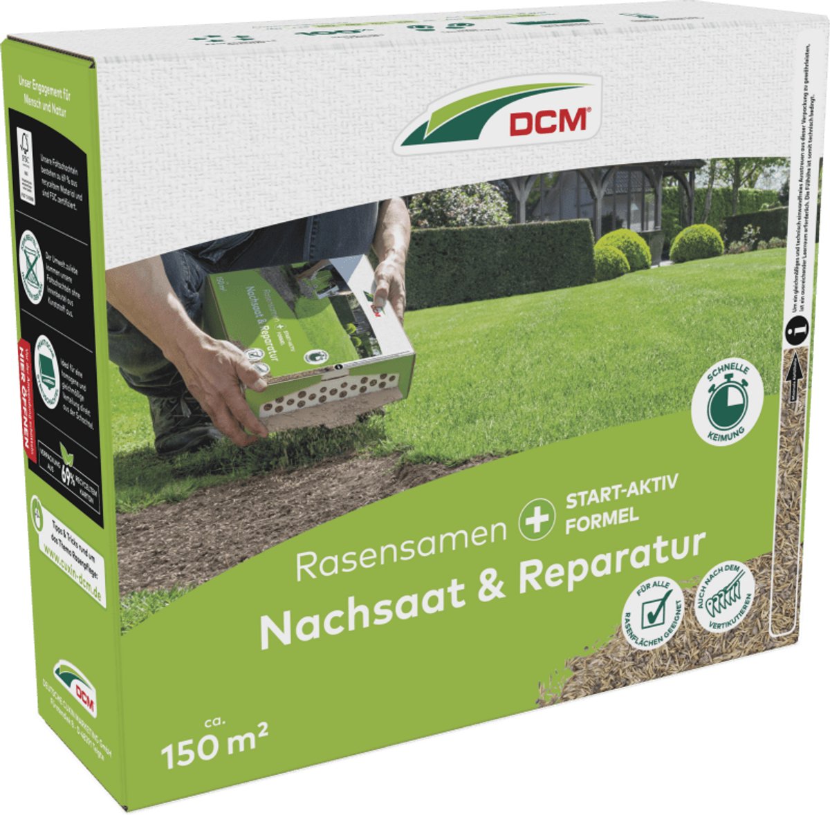 DCM | Gazonzaden opnieuw zaaien en repareren | 2250g voor 150m²