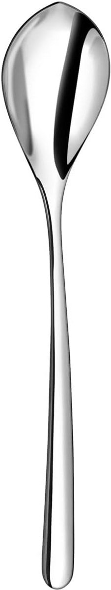 Ronde Dessertlepels RVS 18/10 - Set van 12 stuks - Bloemdessin Tafelbestek