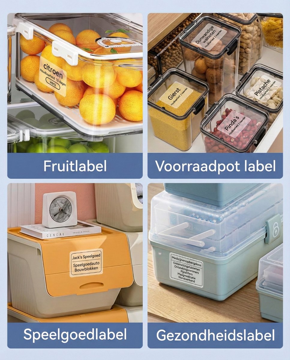 Niimbot Transparante Labels 50x50mm – 150 vellen B21/B1/B3S/K3 thumbnail 2