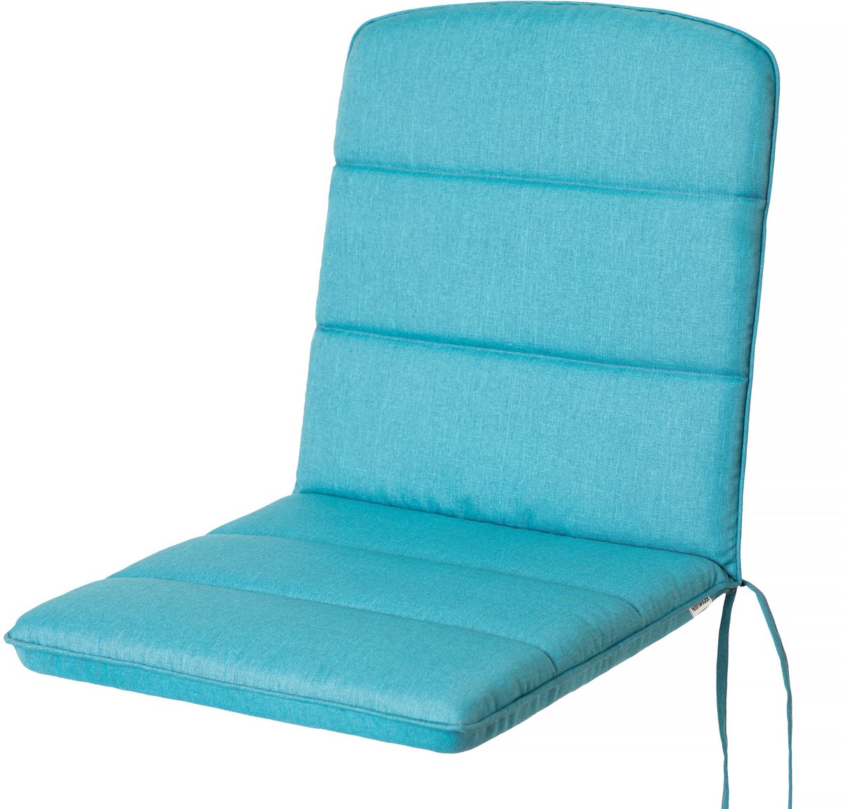 Hobbygarden Tuinstoelkussen Alba Azuurblauw voor Lage Rug Tuinstoelen – Waterafstotend, UV-bestendig en Comfortabel