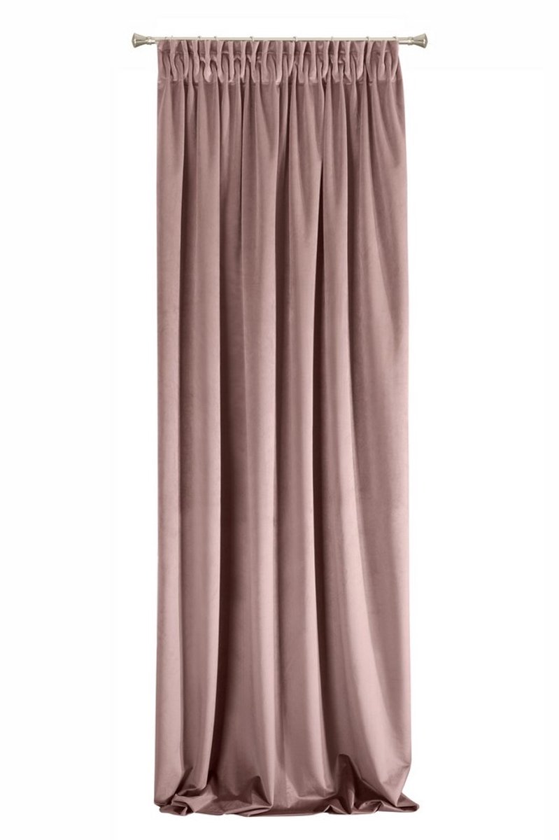Eurofirany Villa Serie - Verduisterende Gordijn - 140x270 cm - donkerroze - Kant-en-Klaar