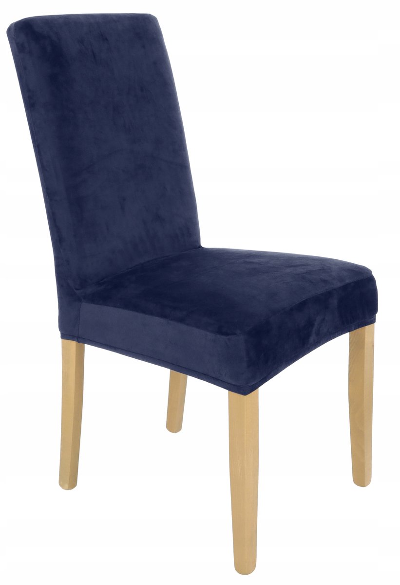 Ubieramy-meble - Stoelbekleding - Fluweel - Elastisch - Marineblauw