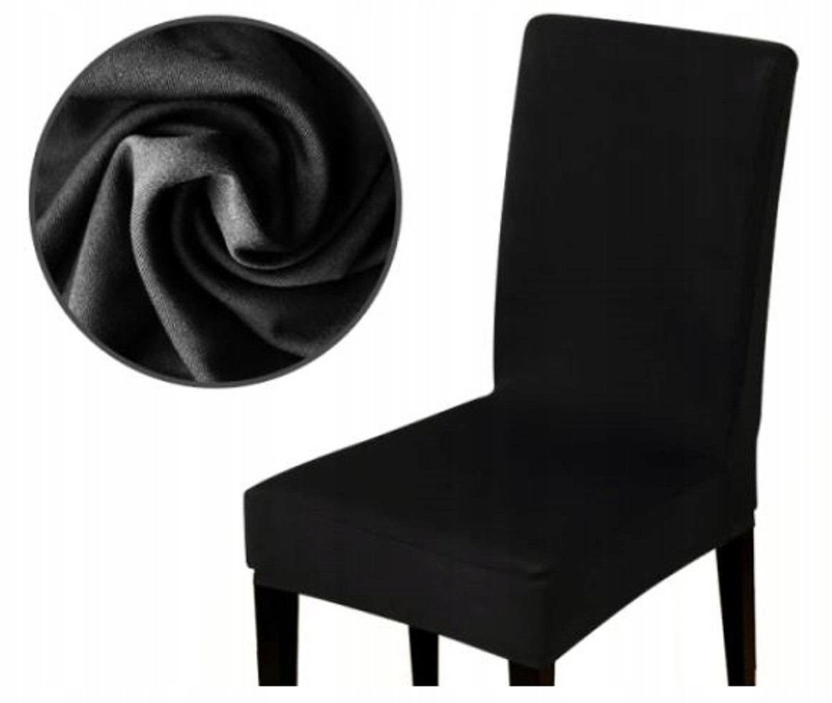 Meble odNowa - Stoelbekleding - Zwart - Elastisch - Waterafstotend