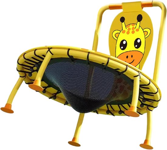 Kindertrampoline - Stuiter Speelgoed - Binnen Buiten Spelen - Giraf Print Design - 92 cm Diameter