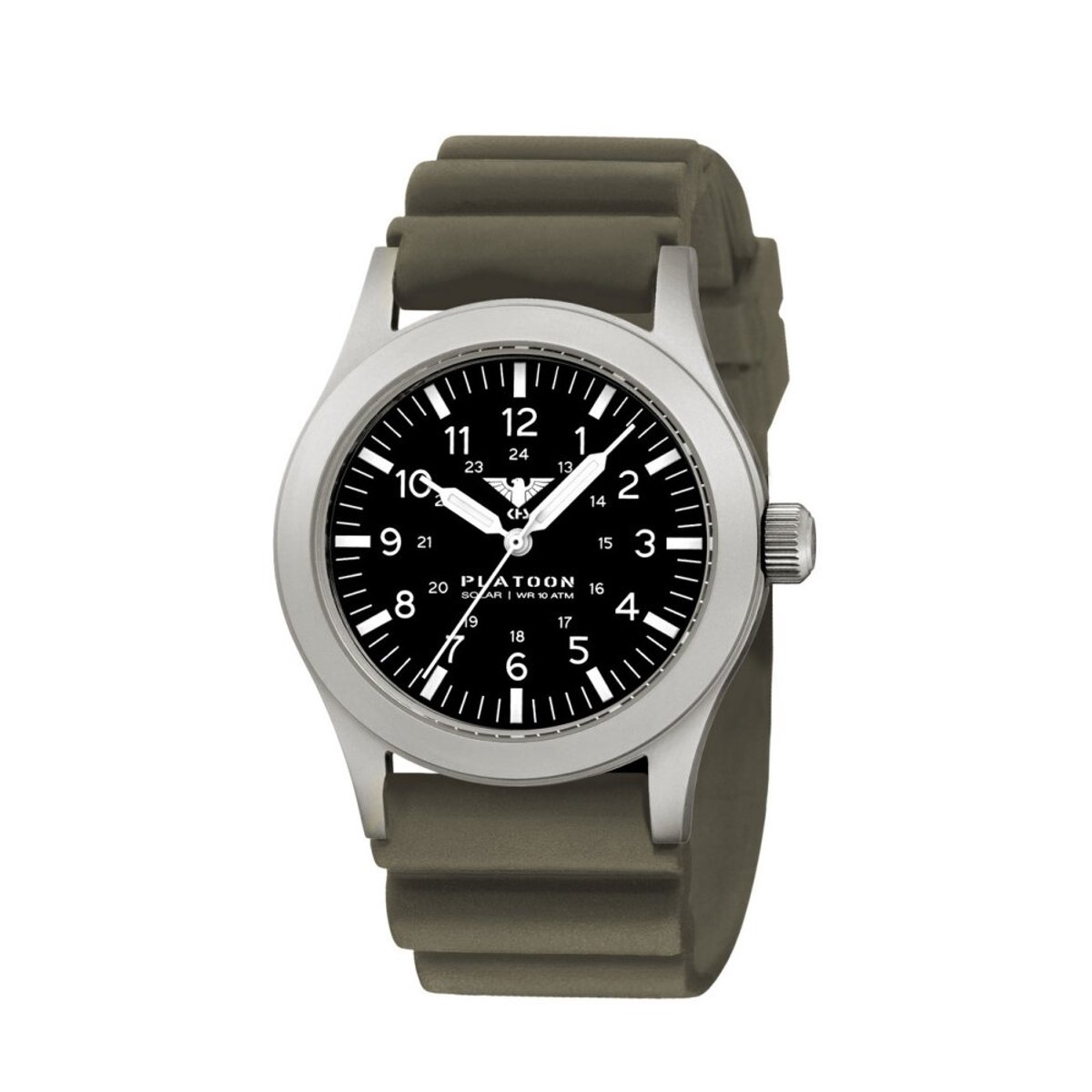 KHS - KHS.PLASS.DSGO - Polshorloge - Heren - Solar - PLATOON Steel Solar