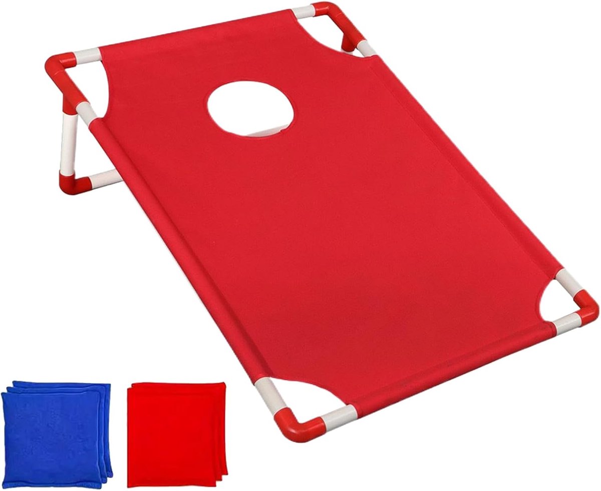Bonenzakken Gooi Spel - Bean Bag Toss - Buiten Spelen - Snelle Opbouw - 58x51x18.3cm - Rood