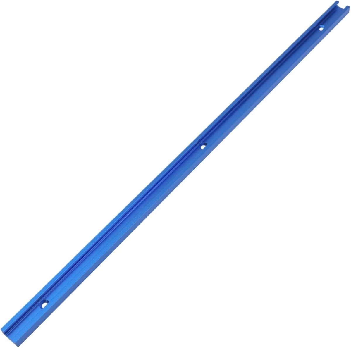 Houtbewerking T-Track - Gereedschap Aluminium - Precisie Werk - Dubbel Gesneden Profiel - 500mm Lengte - Blauw
