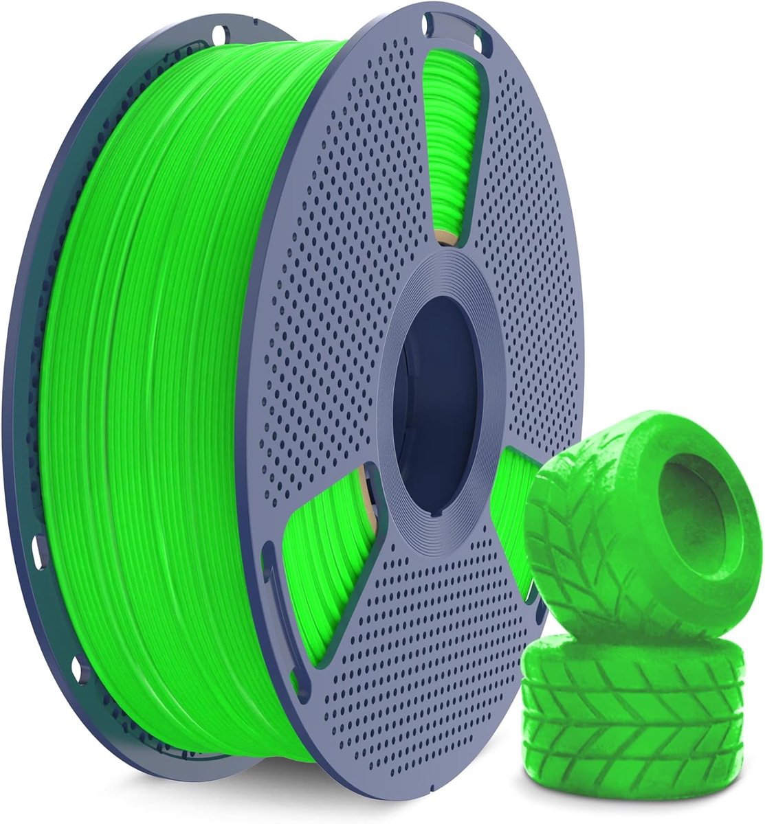 Flexibel Printer Filament - TPU Materiaal - Snel 3D Printen - Hoge Snelheid 95A - 1.75mm 1KG - Groen