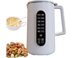 Automatische Notenmaker - Plantenmelk Machine - Verse Drankjes Maken - 8-in-1 Functionaliteit - 1000 ml Capaciteit - Zilverkleurig