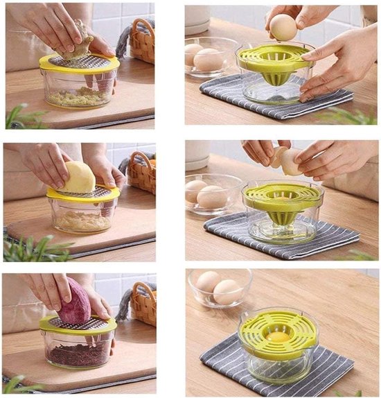 Citruspers - Sapcentrifuge - Verse sappen maken - Met reservoir - 14 x 13 x 9 cm - Groen — afbeelding 4