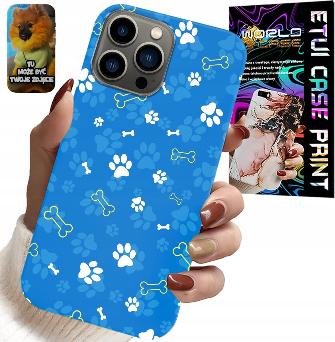 iPhone 13 Pro hoesje - Paws Bones Dog Patrol patronen voor kinderen