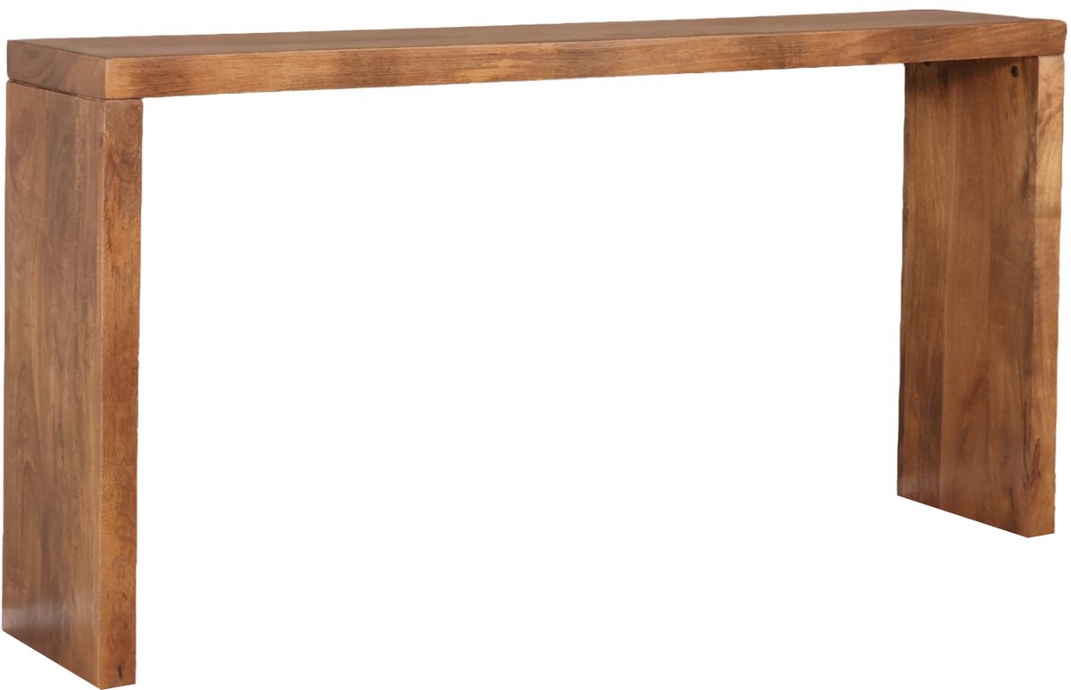 Lizzely Garden & Living Bijzettafel 150cm duurzaam mangohout Randy bruin industrieel side table