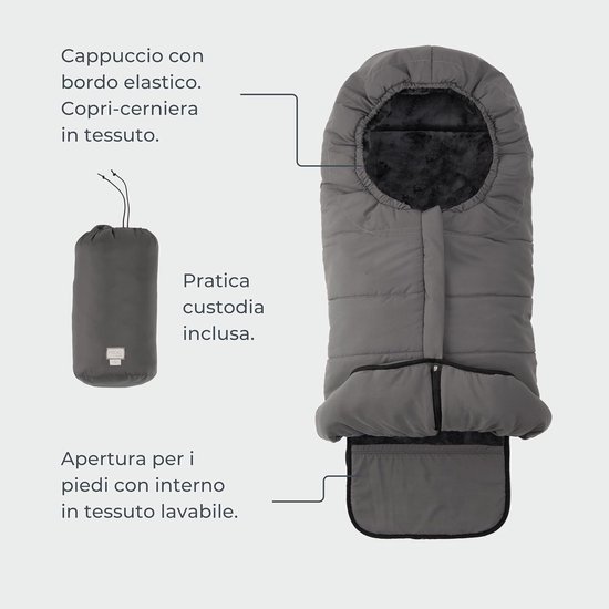 Baby Voetenzak - Autostoel Cover - Warmte Comfort - Bescherming tot -10°C - Tot 100 cm - Zachtroze van Merkloos — afbeelding 5