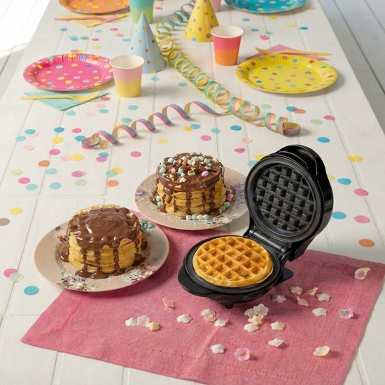Bestron Wafelijzer - AMW500Z - 550W - Mini wafel - Anti aanbaklaag - Zwart - 5 jaar garantie van Bestron — afbeelding 5