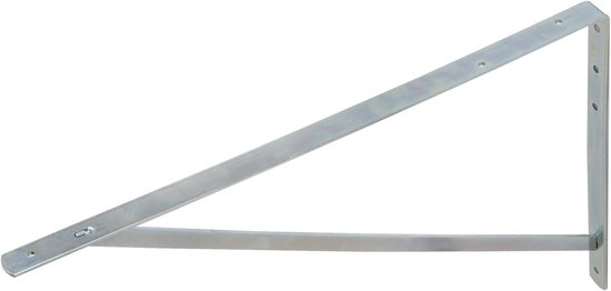 Gegalvaniseerde plankdrager 40×60 cm met schoorsteun, stevige metalen muursteun voor planken, zelfmontage