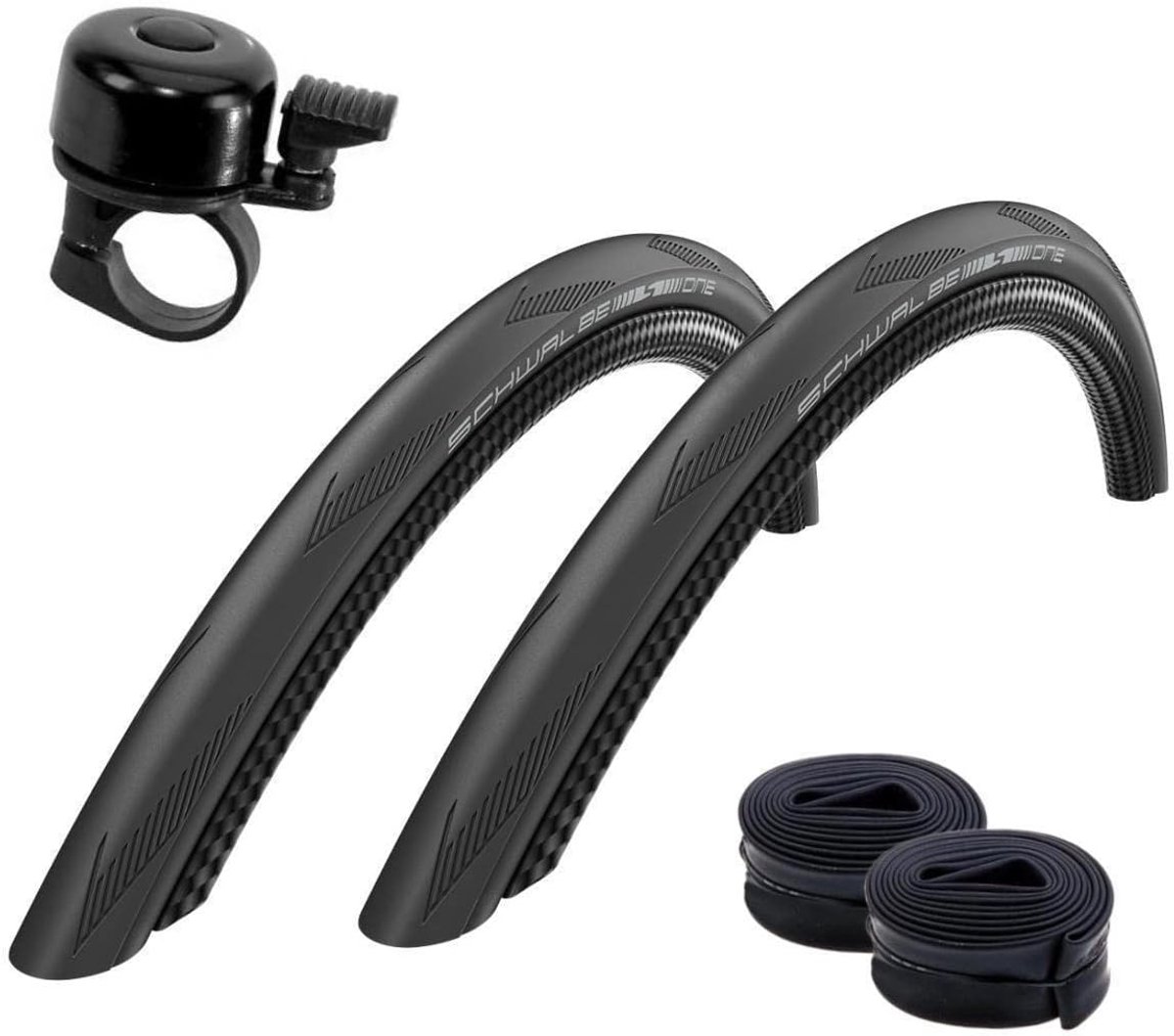 Racefietsbanden Set - Vouwbanden R-Guard - Sportief Fietsen - Inclusief Binnenbanden - 23-622 700x23C - Zwart