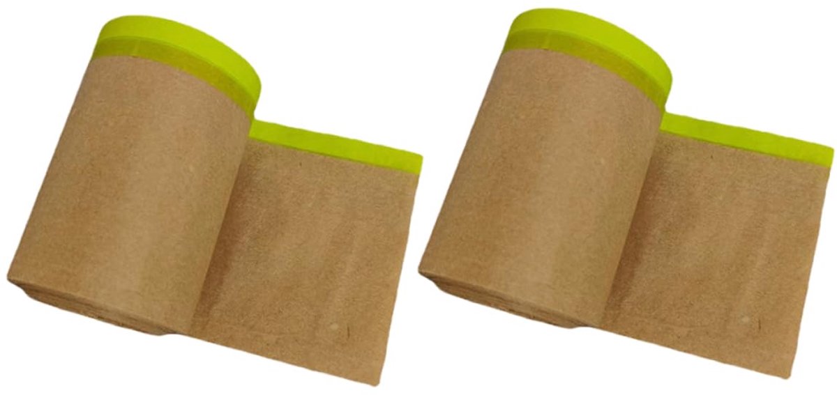 Afplakpapier Rollen - Beschermend Papier - Schilderprojecten - Waterbestendig - 2 Rollen 11 Meter - Natuurlijk