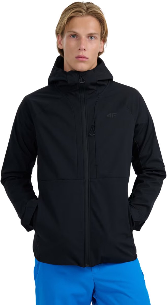 4F Jas Heren softshell Zwart - Maat S