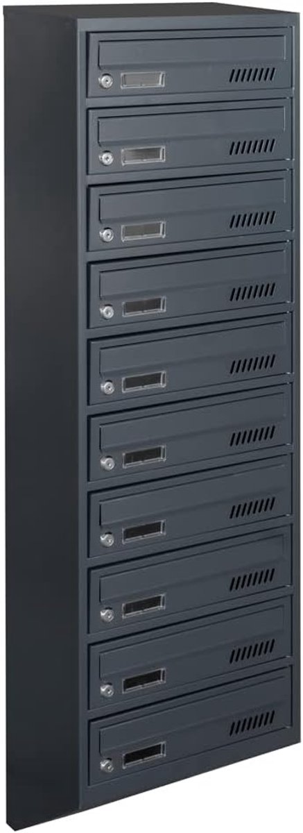 Brievenbus Wandmontage - Postbus Systeem - Veilige Post Ontvangst - Smal Ontwerp 20cm Diep