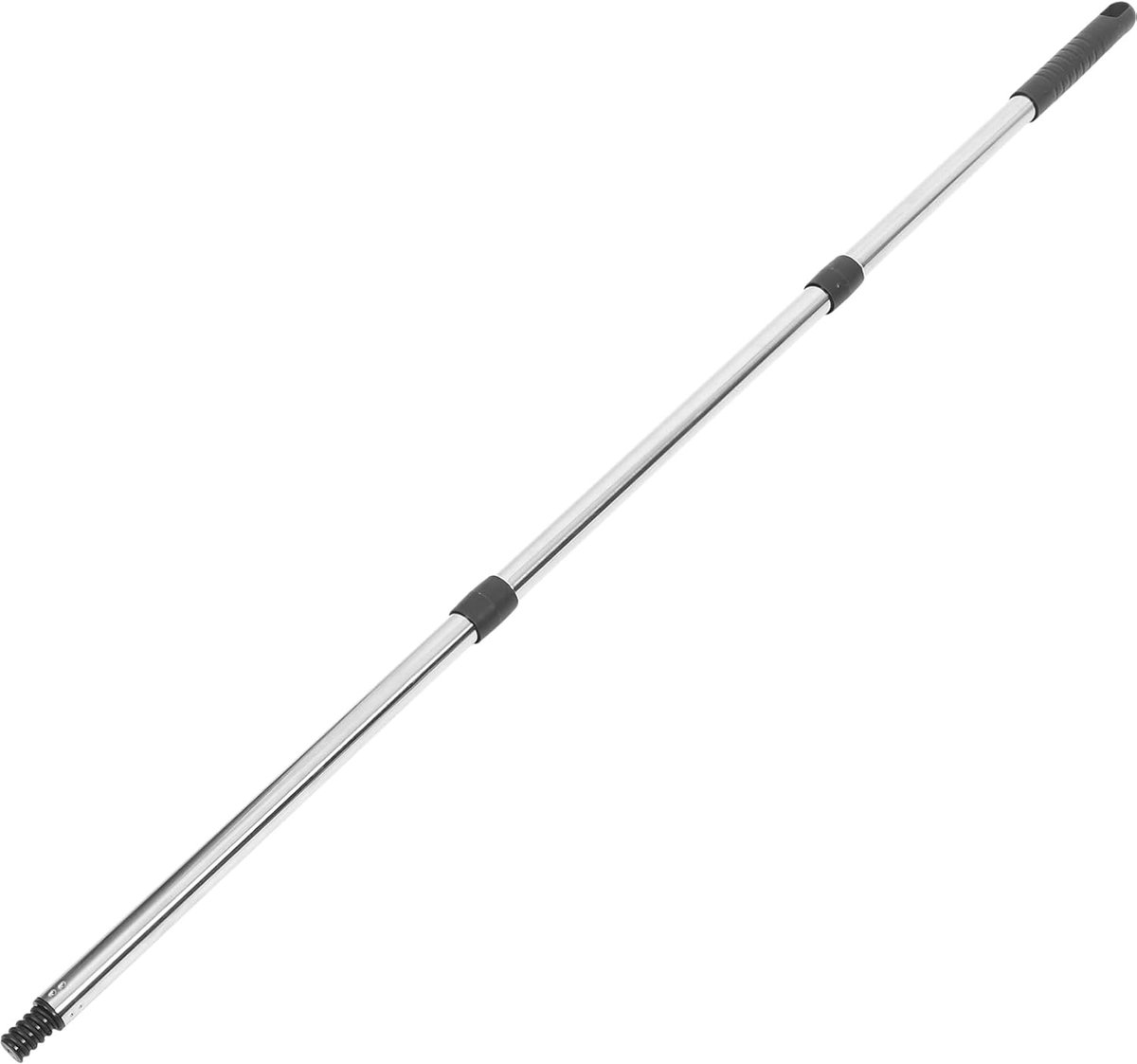 Mop Steel - Vervangende steel - Vloeren Reinigen - Verstelbaar Driedelig - 110 cm - Zilverkleurig