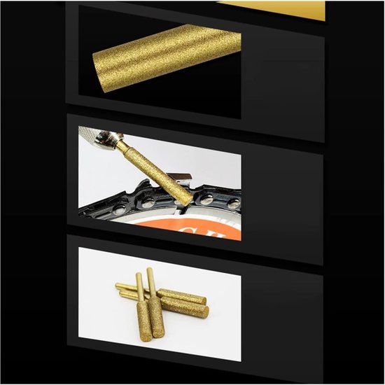 Kettingzaag Slijper - Slijpbit Set - Kettingzaag Onderhoud - Diamant Gecoat - 4/4.8/5.5mm van Merkloos	 — afbeelding 4