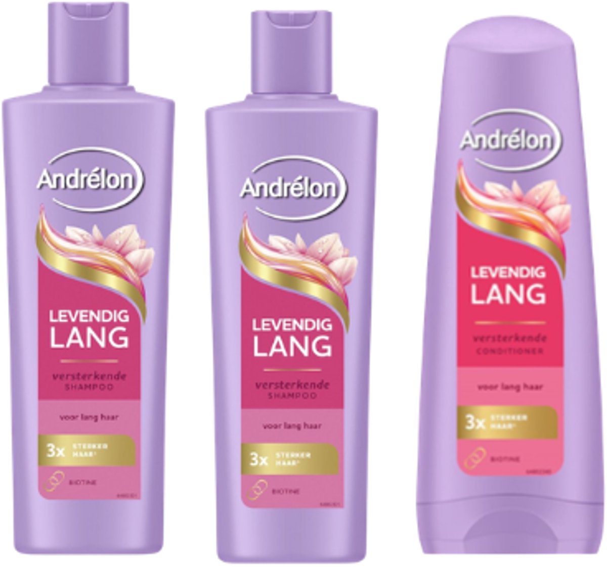 Andrélon Levendig Lang Shampoo & Conditioner Set – Versterkend & Herstellend – Voor Lang Haar