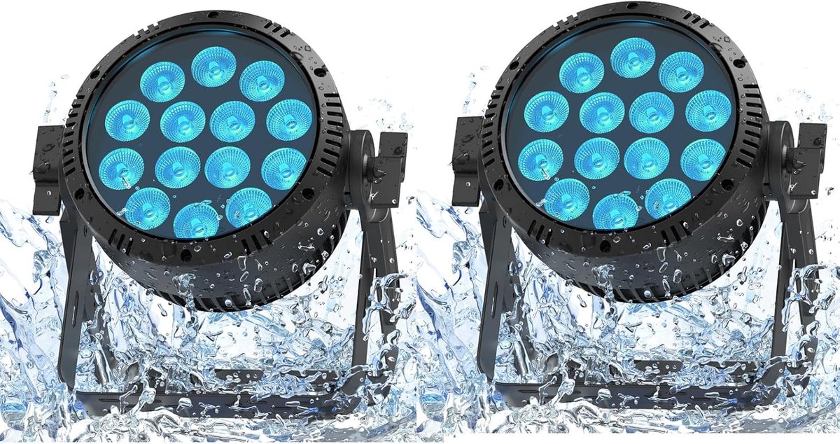 Par LED - Podiumlicht - Feestverlichting Buiten - Waterdicht IP65 - 24.5 x 17 x 23 cm - RGBW
