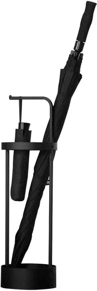 Paraplubak Kantoor - Paraplu Houder - Entree Opruimen - Met Chassis - 19x65cm - Zwart