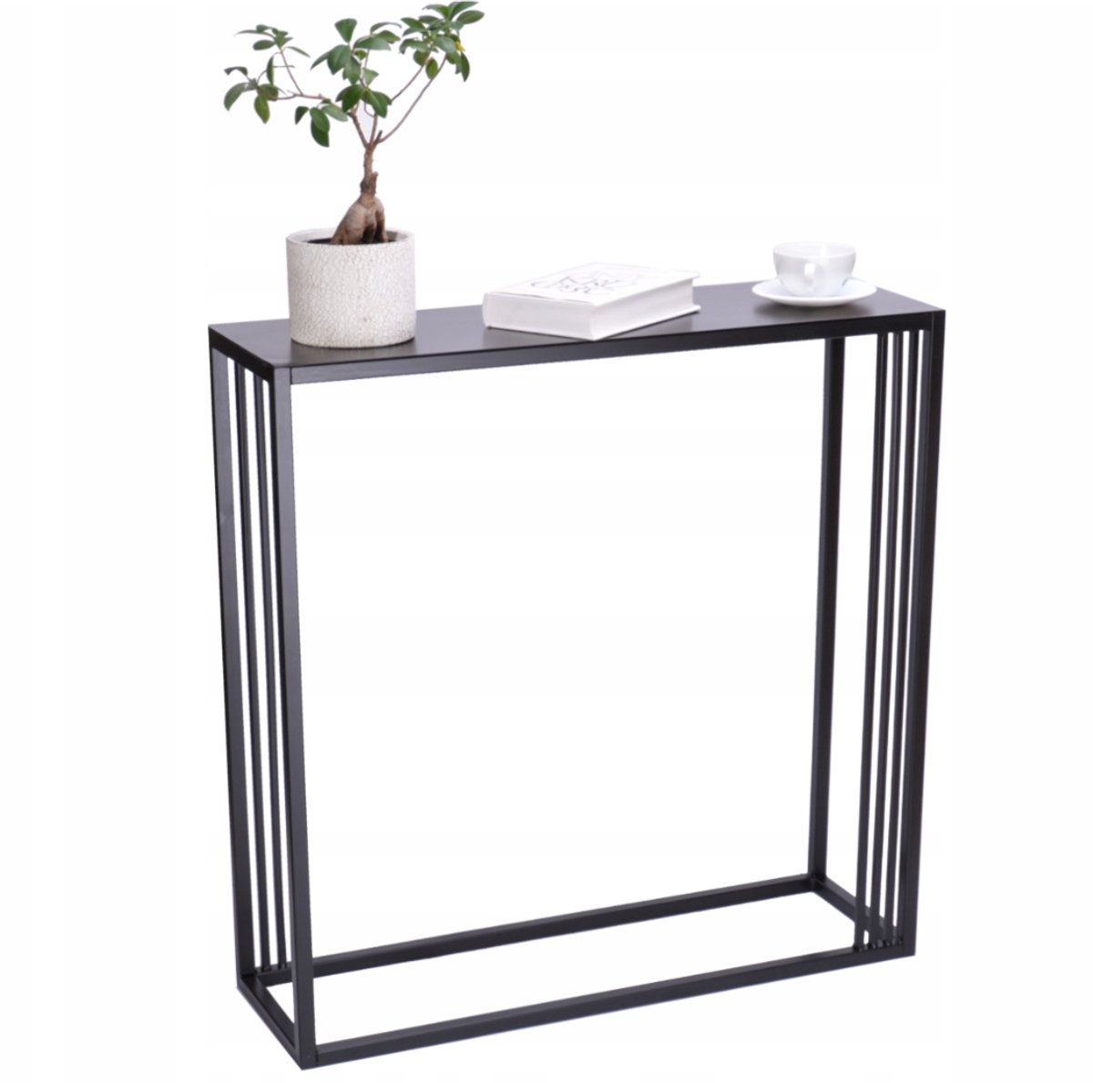 Anwicar Consoletafel Loft - Zwart 80x20,5x10 cm - Side Table Achter de Bak - Console Tafel
