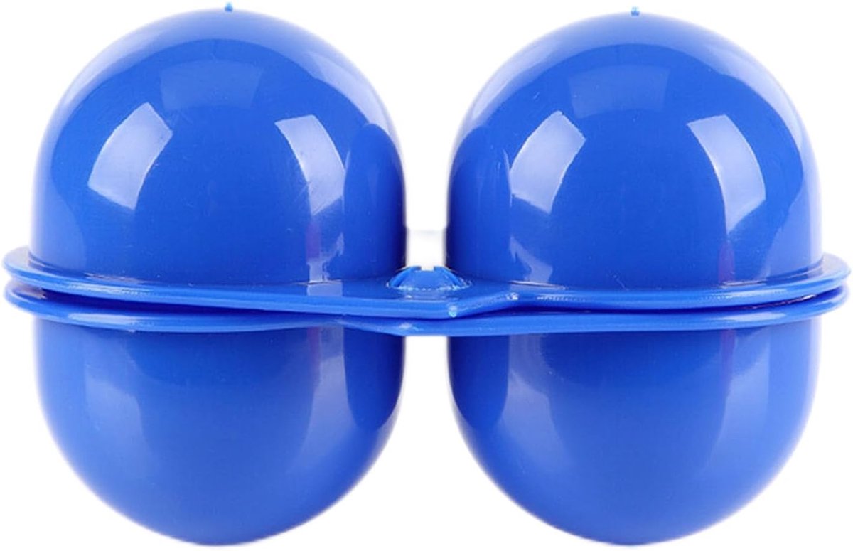 Eierbox - Draagbare Opslag - Koelkast Camping - Schokabsorberend Design - 18x5x5 cm - Blauw