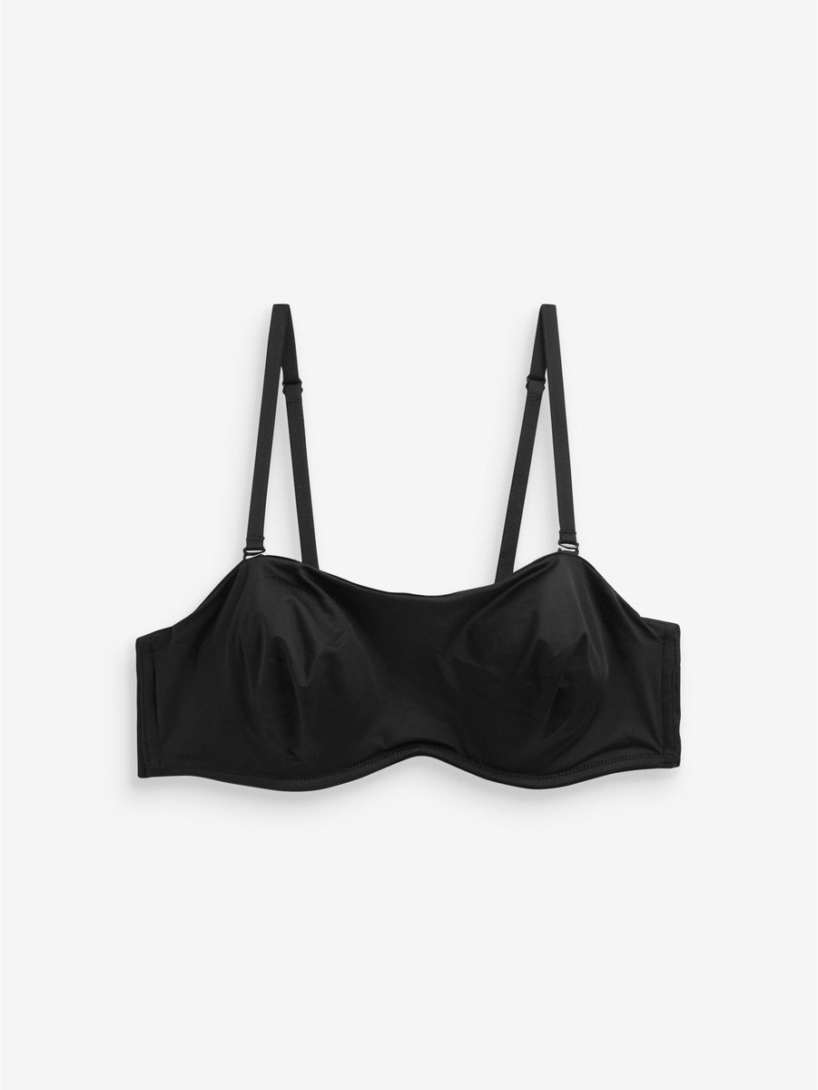 Next Dames - A-D gladstrijkende strapless beugelbeha zonder vulling - Zwart Black