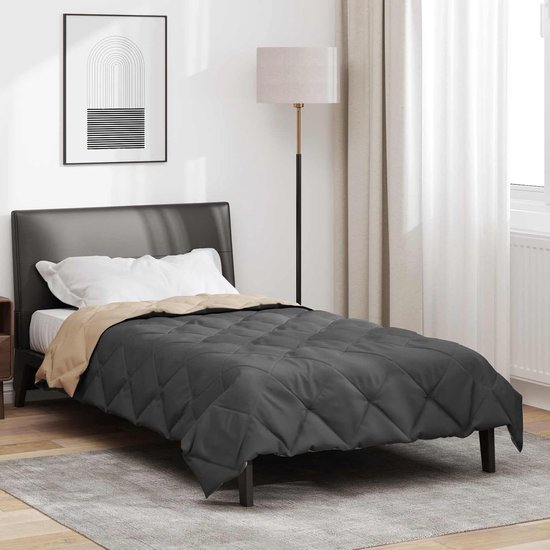 Zomerdekbed Lichtgewicht - Dekbed Microfiber - Warme Nachten - Oeko-Tex Gecertificeerd - 220 x 155 cm - Antraciet Taupe